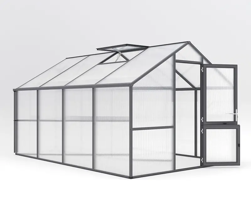 Hoklartherm Nelke Pro 4 Greenhouse – Energy-Efficient Aluminum Glazing System 1
