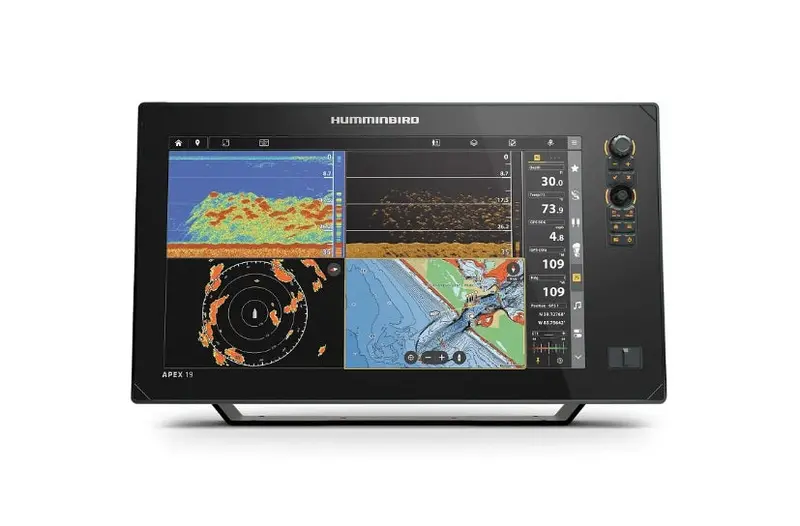 Humminbird Apex 19" Msi+ Chartplotter And Fishfinder With Transom-Mount Transducer 1
