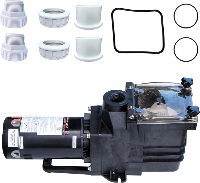 Hydro Super-Flo 1.5 Hp In-Ground Pool Pump Model 75150 – 6660 Gph, Vertical Discharge 1