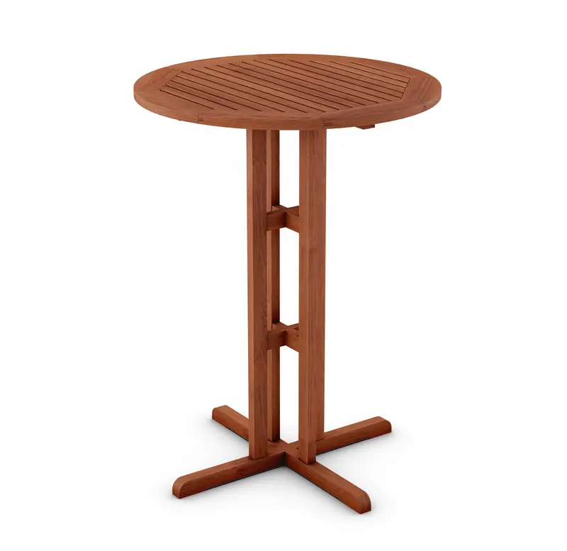 Ibiza Certified Hardwood Bartable – Compact Bar-Height Surface 1