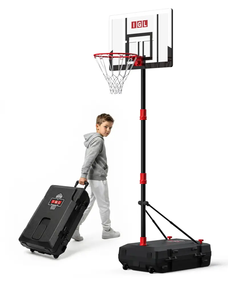 Igl Travel-Friendly Portable Basketball Hoop 1