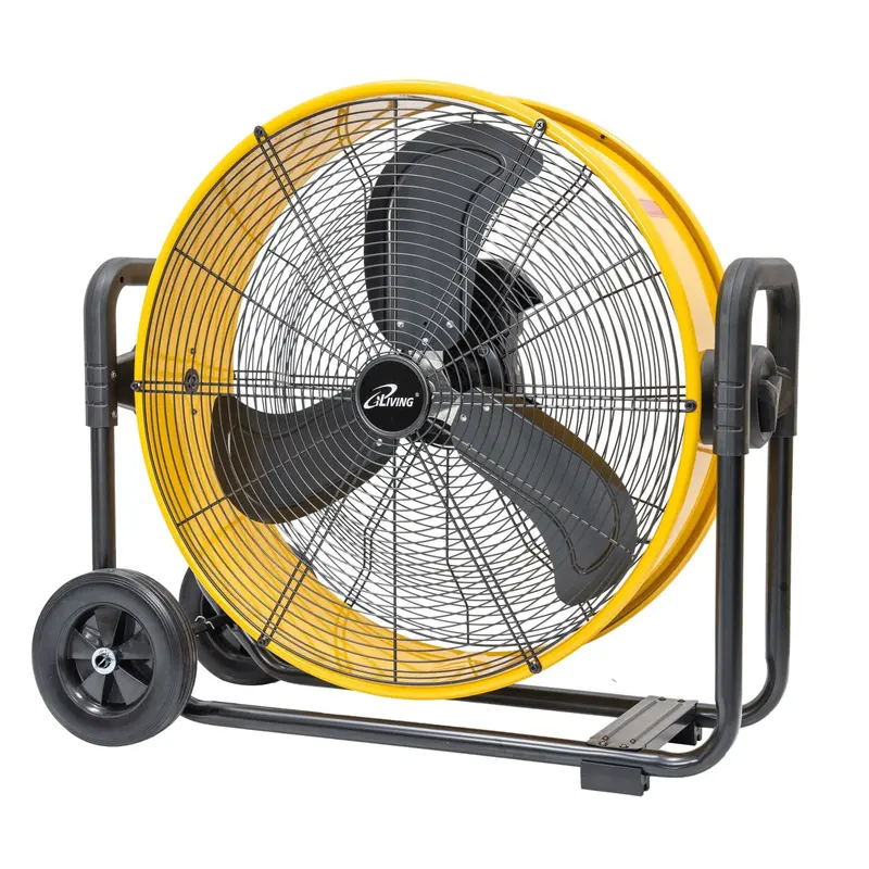 Iliving 24" High-Velocity Barrel Drum Fan – Ul-Listed Dc Brushless Floor Fan With Stepless Speed Control (7341 Cfm) 1