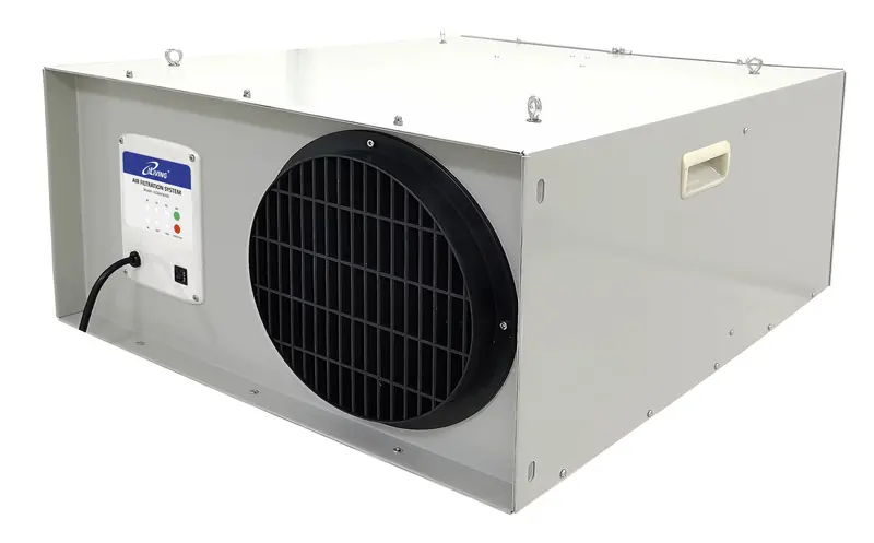 Iliving Ilg8Af8000 3-Speed Garage Air Filtration System – 1025 Cfm Dust Collector Fan With Remote, Wheeled Or Hanging Mount 1