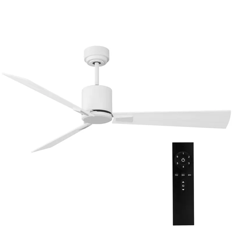 Iliving Ilg8Cf56W 56-Inch Quiet Bldc Ceiling Fan — Remote-Controlled, 6-Speed, 6300 Cfm, White/Wood Finish 1