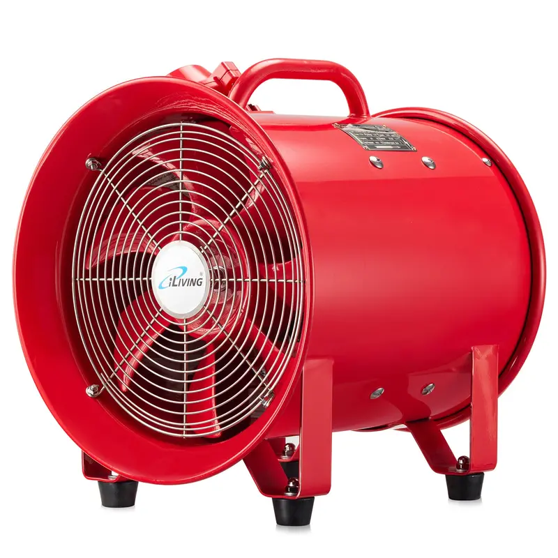 Iliving Ilg8Ef12Ex 12-Inch Explosion-Proof Utility Blower — Portable Ventilation & Exhaust Fan, 2720 Cfm 1