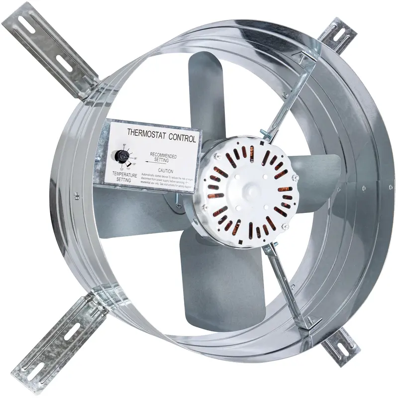Iliving Ilg8G14-12T Automatic Single-Speed Gable Mount Attic Ventilator Fan With Adjustable Thermostat — 2339 Cfm 1