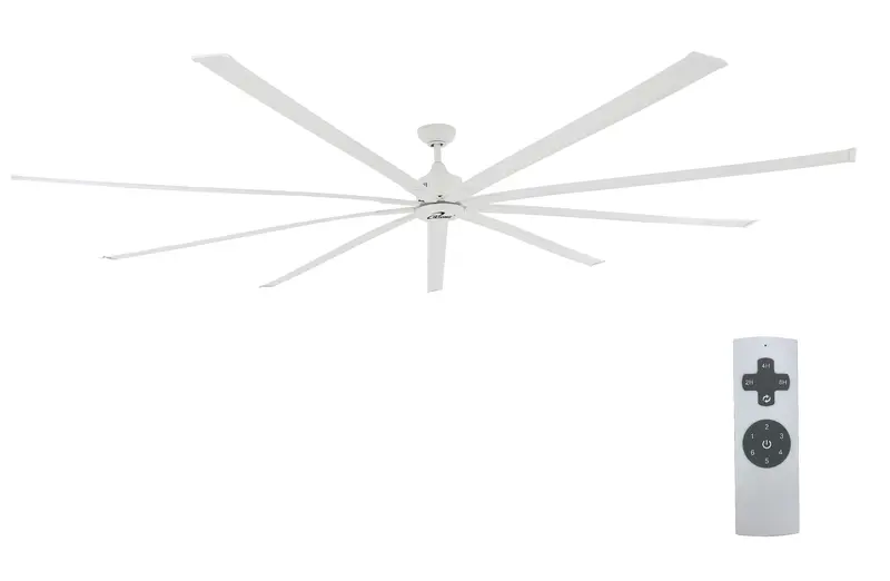 Iliving Ilg8Hvls108 108-Inch Hvls Ceiling Fan – 9-Blade Bldc Motor, 16,505 Cfm, Reversible, Ir Remote (Commercial/Residential) 1