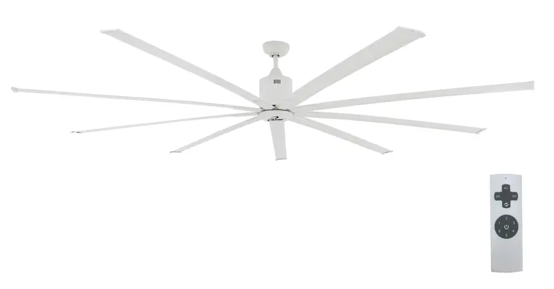 Iliving Ilg8Hvls96 96-Inch Hvls Ceiling Fan – 9-Blade Bldc Motor, 12,312 Cfm, Reversible, Ir Remote (Industrial/Residential) 1