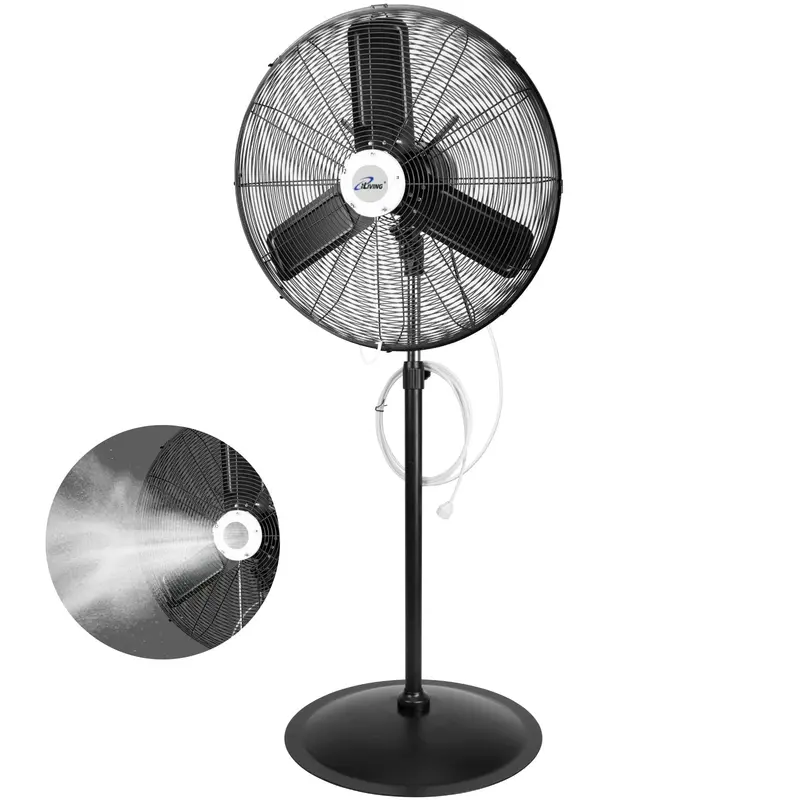 Iliving Ilg8P30M 30-Inch Outdoor Pedestal Oscillating Fan With Misting Kit — Ideal For Patios, Greenhouses & Workshops 1