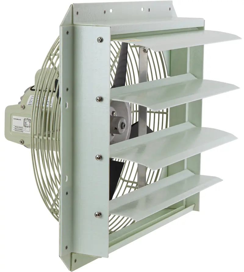 Iliving Ilg8Sf16S-Cr: 16" Corrosion-Resistant Shutter Exhaust Fan — Heavy-Duty Single-Speed Design 1