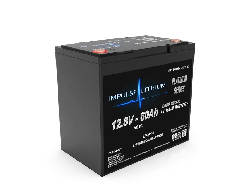 Impulse Lithium 12V 60Ah Platinum Series Bluetooth Lifepo4 Battery 1