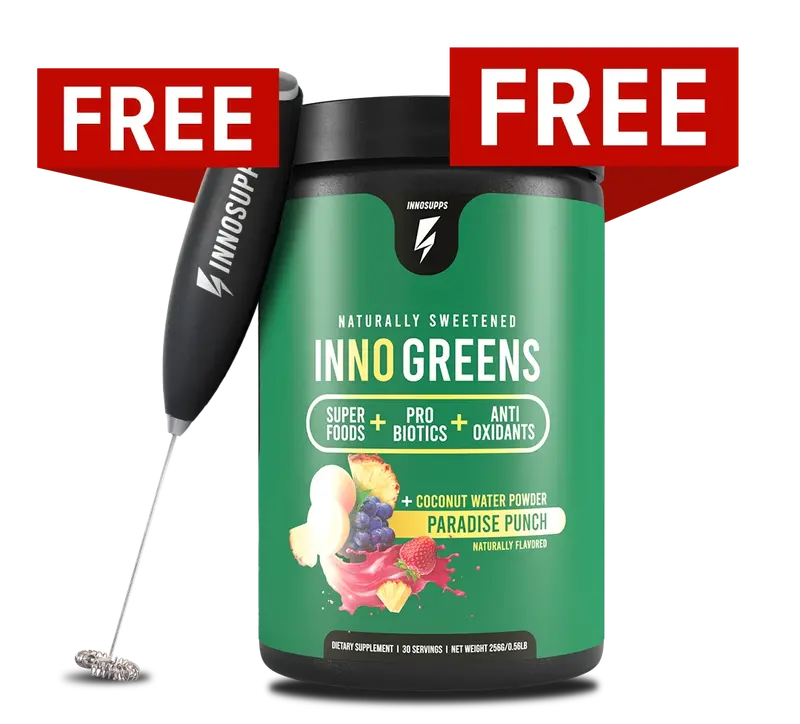 Inno Greens + Frother Bundle – Daily Superfood Starter Kit 1