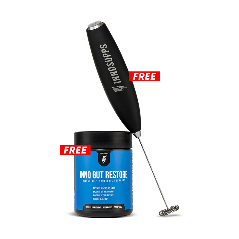 Inno Gut Restore Probiotic + Premium Frother 1