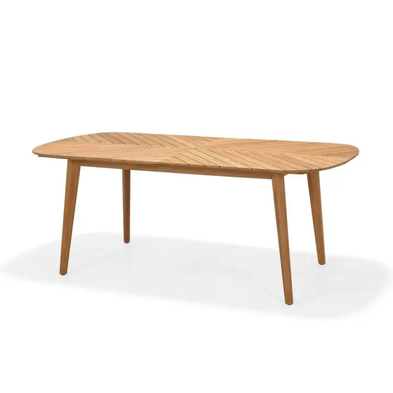 Jade Teak Oval Dining Table 1