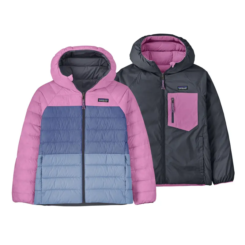 Kids' Reversible Down Sweater Hooded Jacket 1