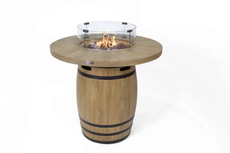 Lafite Barrel-Style Fire Table By Elementi 1
