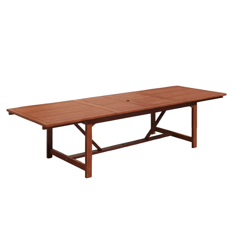 Leyland Deluxe Extendable Rectangular Dining Table – Solid Wood 1