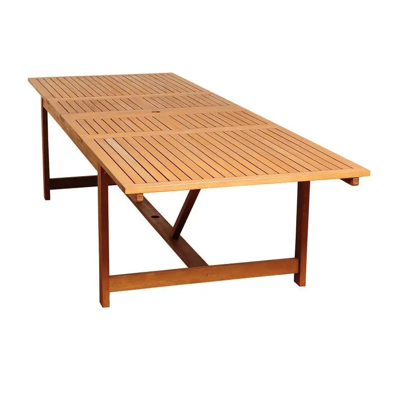 Leyland Extendable Solid Wood Rectangular Dining Table 1