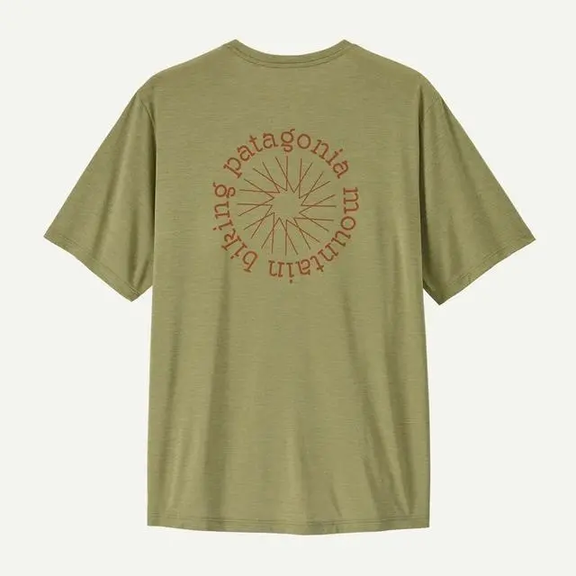 Men'S Capilene Cool Daily Shirt – Spoke Stencil Pattern 1