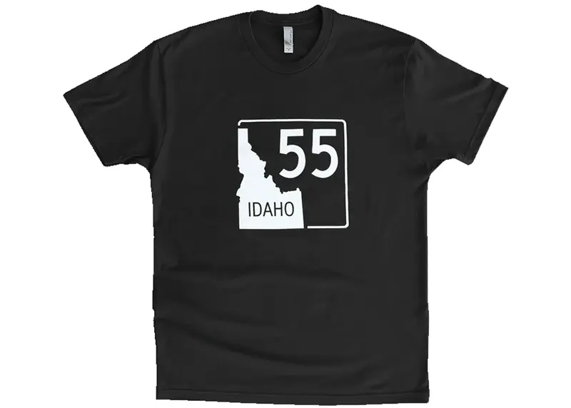 Men'S Idaho Highway 55 Graphic T-Shirt 1