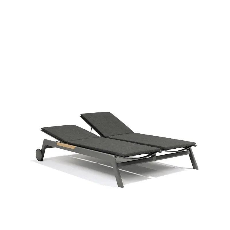 Nevada Aluminum Double Sun Lounger For Gardens 1