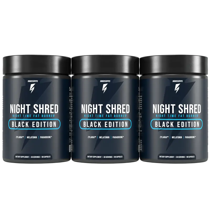 Night Shred Black – 3-Bottle Restorative Nighttime Formula 1