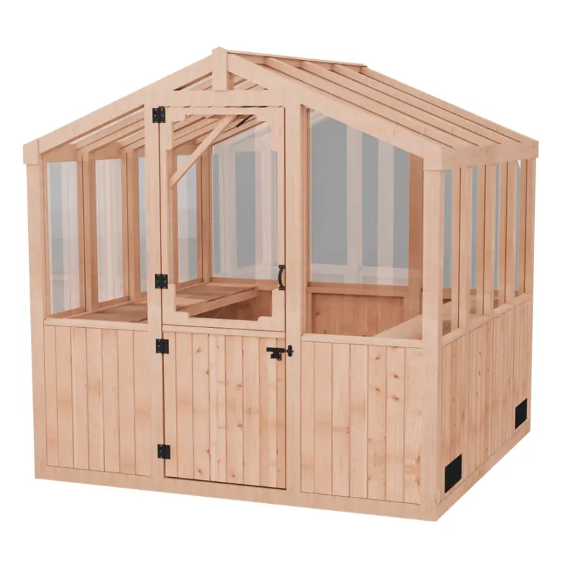 Outdoor Living Today Cedar Greenhouse Kit – 8 Ft X 8 Ft 1