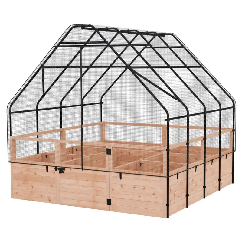 Outdoor Living Today Garden-In-A-Box With Bird Netting – 8 Ft X 8 Ft 1