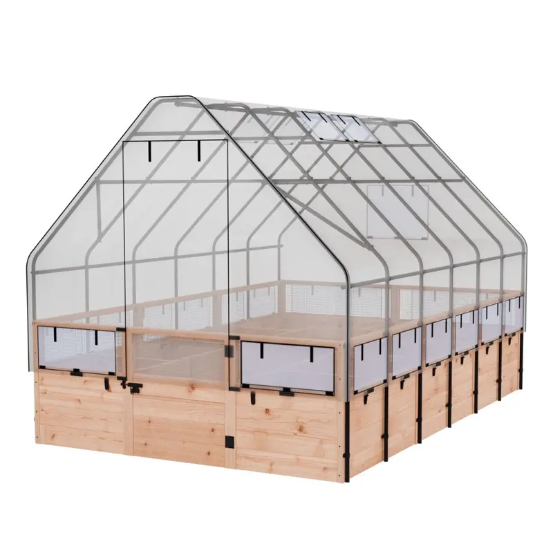 Outdoor Living Today Garden-In-A-Box With Integrated Greenhouse – 8 Ft X 12 Ft 1
