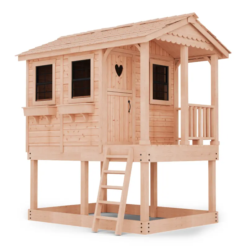 Outdoor Living Today Sunflower-Themed Kids Playhouse – 6 Ft X 9 Ft 1