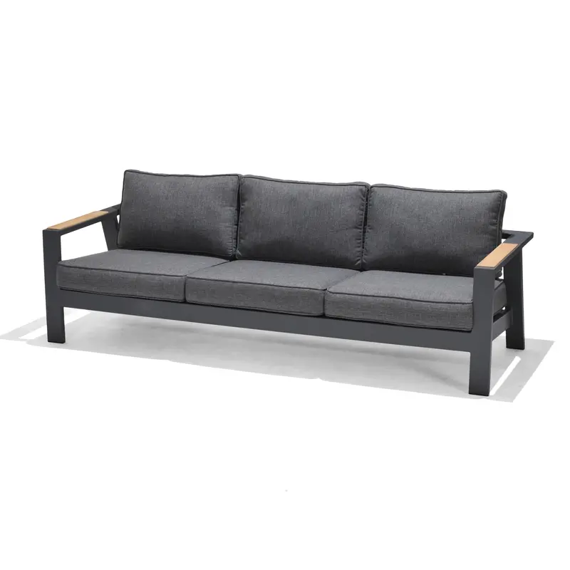 Palau 3-Seater Outdoor Sofa – Sleek Teak Wood Lounge Sofa 1