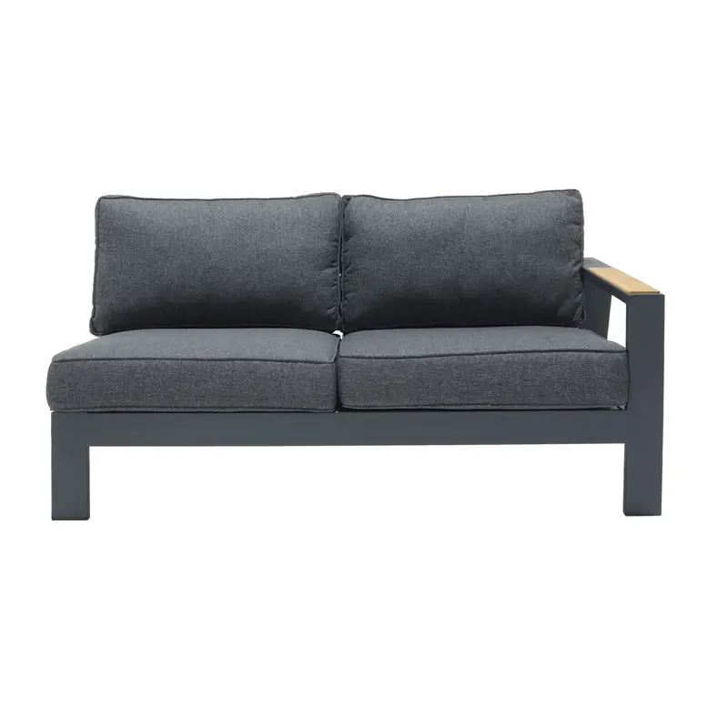 Palau Left-Facing 2-Seater Aluminum Sofa 1