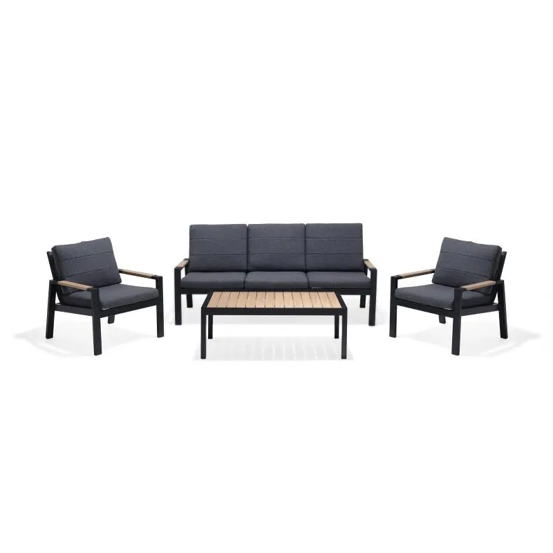 Panama Aluminum Outdoor Sofa Set – 4-Piece Modern Patio Seating 1