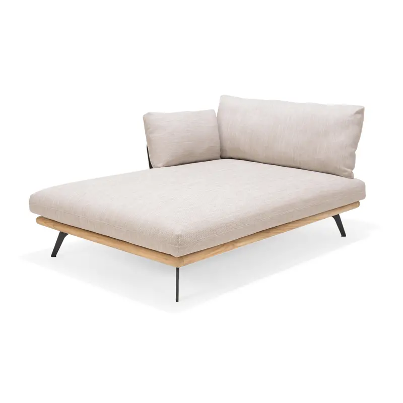 Pearl Daybed Lounge Sofa – Convertible Outdoor Seating With Backrest Support 1