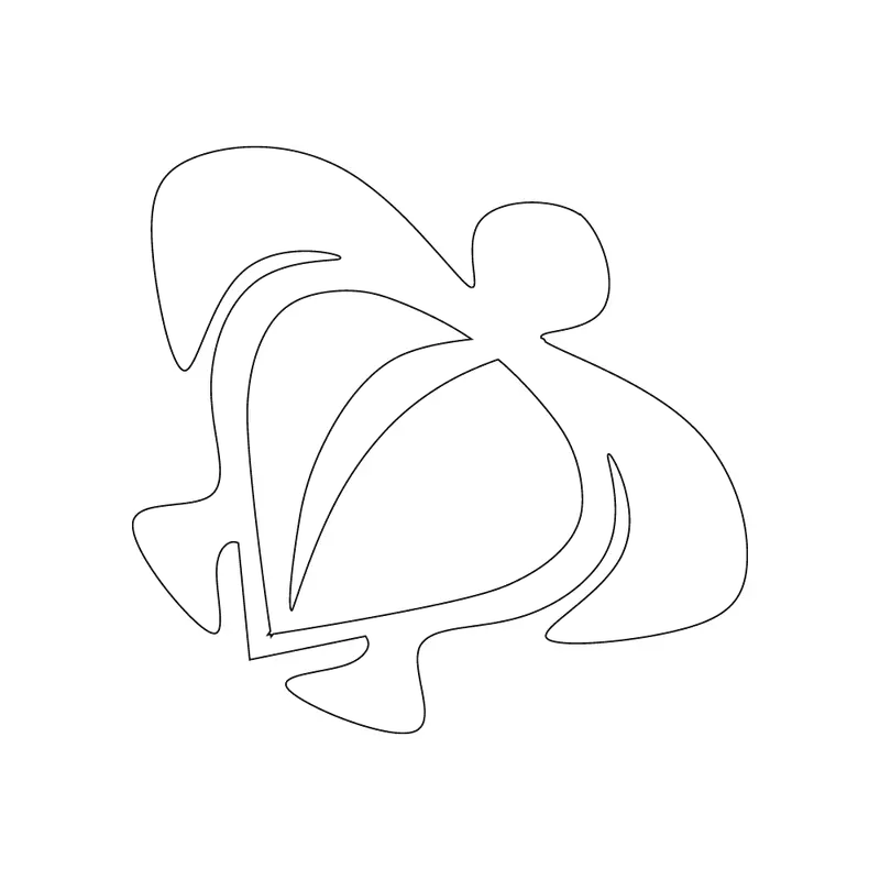Petro Turtle Sticker – 2.5 In Square Retro-Styled Sea Turtle Art 1