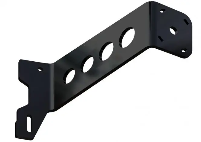 Power-Pole M-14-6 Starboard Mounting Plate Kit – Black 1