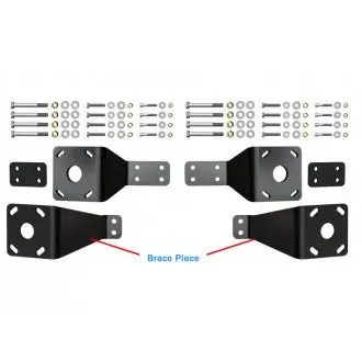 Power-Pole T-4-0 Dual Braced Transom Mounting Kit – Black 1