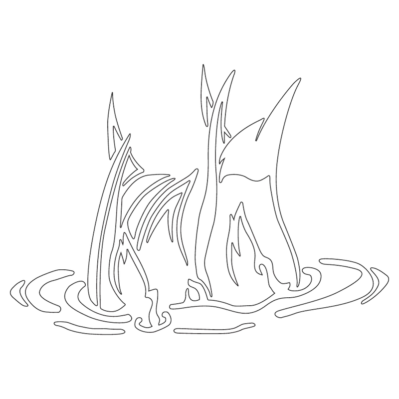 Puddle-Ducking Waterfowl Sticker – 6" X 6" 1