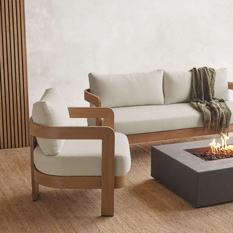 Real Flame Arlo Outdoor Sofa With Premium Cushions 1