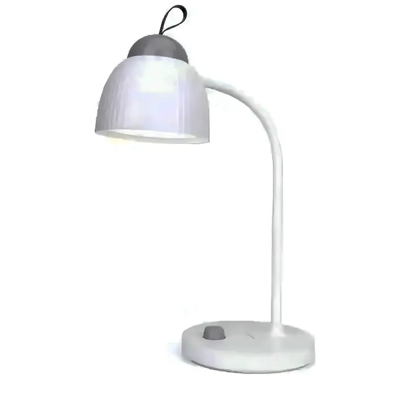 Rechargeable Led Desk Lamp – Flexible Gooseneck, Rotary Control & Carry Hook For Study, Office Or Dorm Use 1