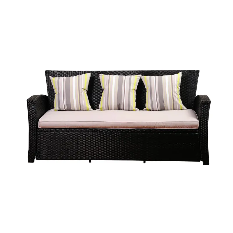 Saigon 3-Seater Sofa – Aluminum Frame With All-Weather Wicker 1