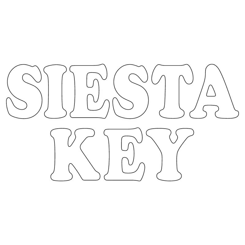 Siesta Key Beach Sticker – 2.8 X 5.3 Inches 1