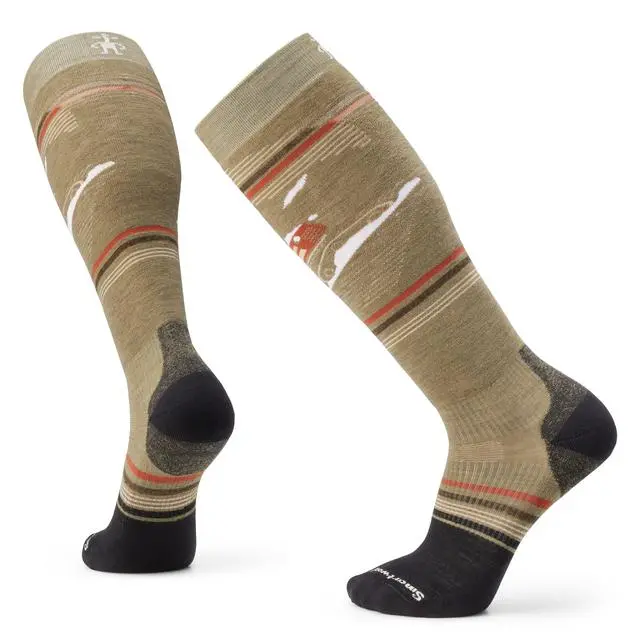 Snowboard Piste Machine Themed Over-The-Calf Socks 1