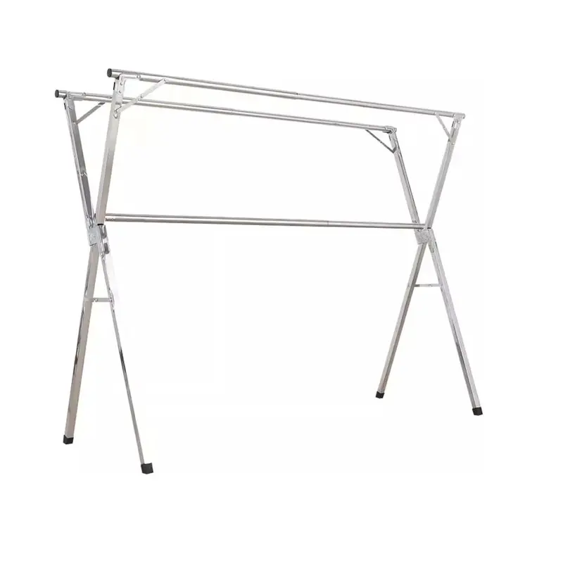 Stainless Steel Foldable Clothes Drying Rack – Heavy-Duty Retractable Laundry Stand 1