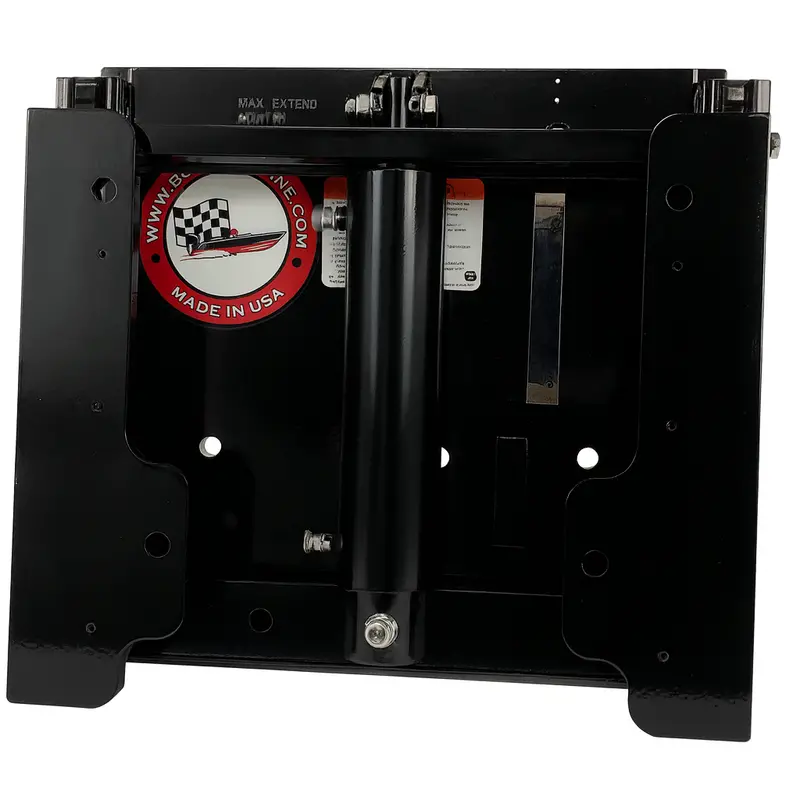 Standard-Series Jack Plate – 10-Inch Lift, Black Powder-Coated 1