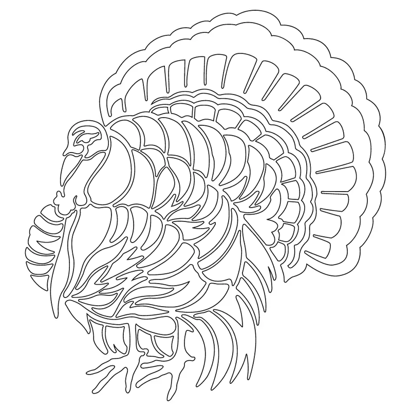 Strutting Wild Turkey Hunting Sticker – 6" X 6" 1