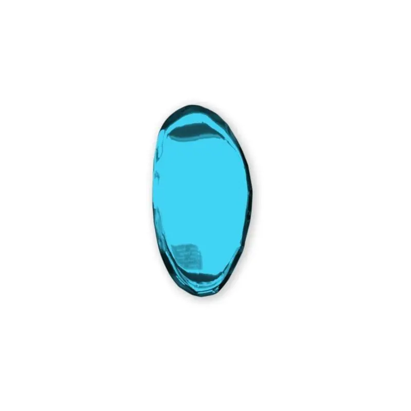 Tafla O4 Space Blue 3D Wall Mirror With Depth-Enhancing Geometry 1