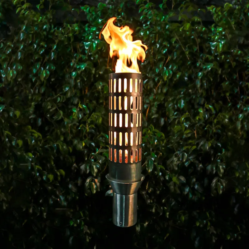 The Outdoor Plus Vent-Design Stainless Steel Torch With Top Base 1