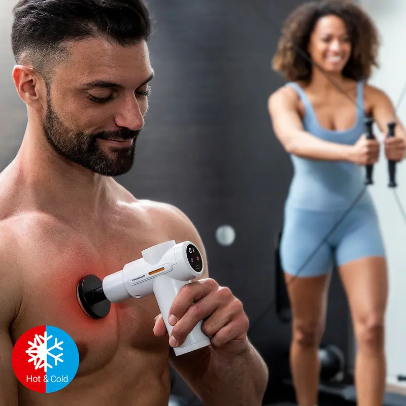 Thermotherapy Massage Gun With Hot & Cold Therapy Modes – Hokgun By Innovagoods 1