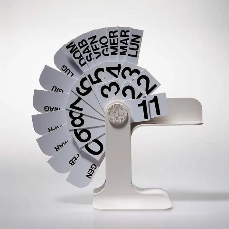 Timor Perpetual Calendar Clock By Enzo Mari 1